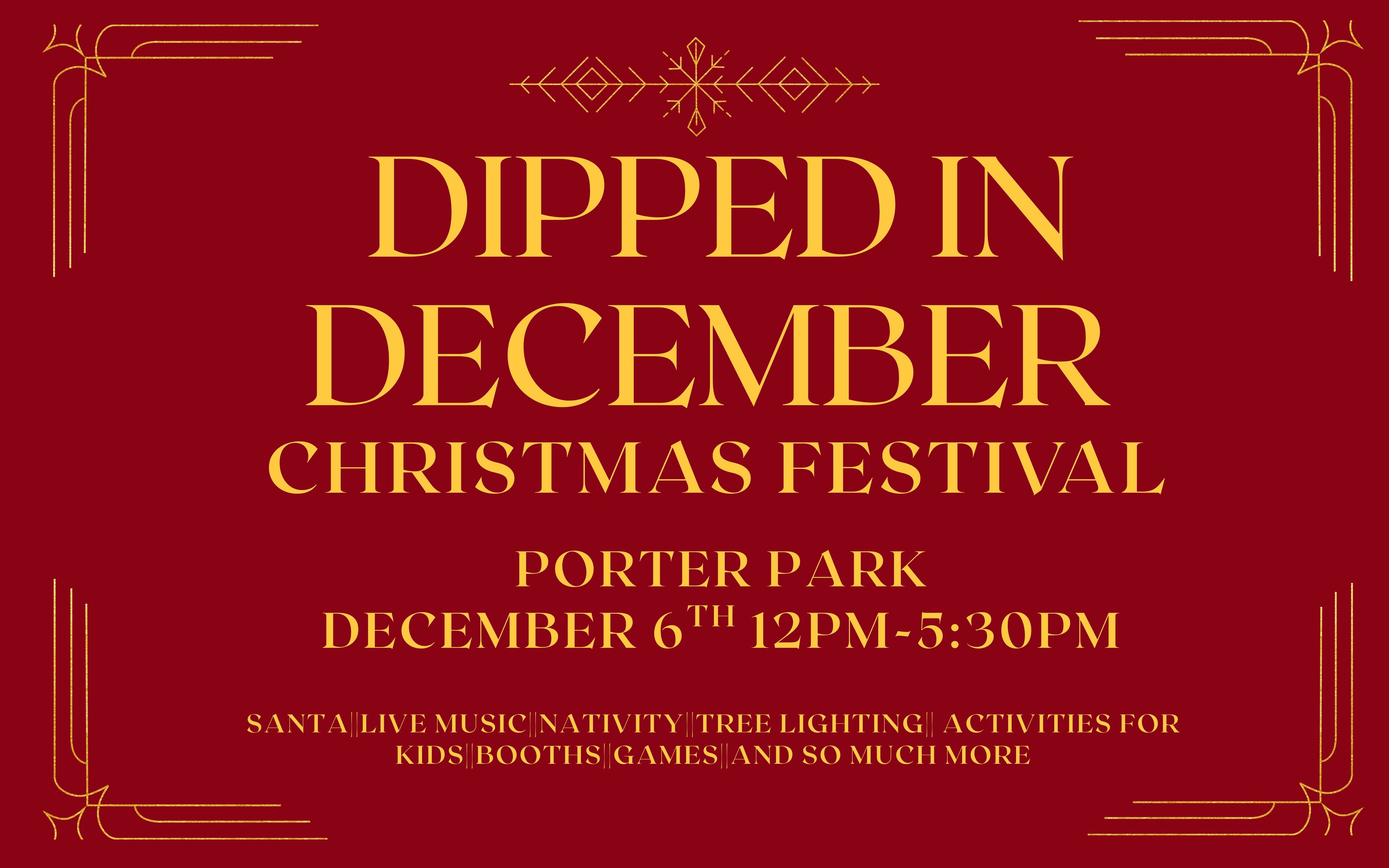 Dipped in December Christmas Festival Booth/Food Truck space